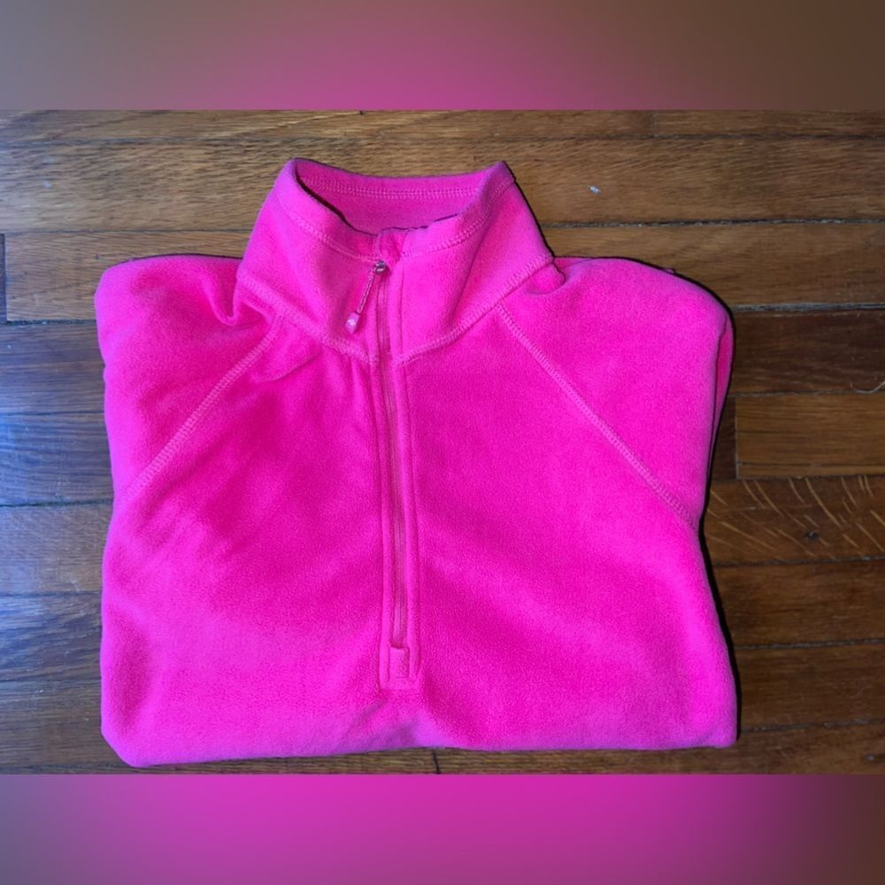 EDDIE BAUER pink 1/4 zip fleece 💗medium💗 - Picture 10 of 10